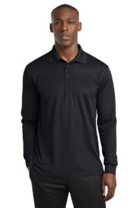 Sport-Tek Long Sleeve Micropique Sport-Wick Polo. ST657