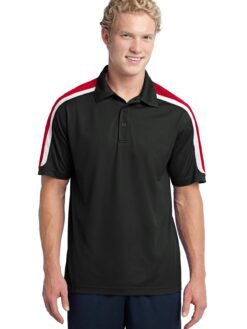 Alternative view of Sport-Tek ®  Tricolor Shoulder Micropique Sport-Wick ®  Polo. ST658