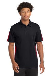 Alternative view of Sport-Tek ®  PosiCharge ®  Active Textured Colorblock Polo. ST695