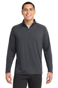 Alternative view of Sport-Tek Sport-Wick Stretch 1/4-Zip Pullover. ST850