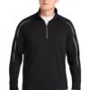 Sport-Tek Sport-Wick Stretch 1/4-Zip Colorblock Pullover. ST851
