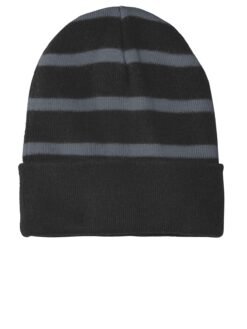 Sport-Tek ®  Striped Beanie with Solid Band. STC31