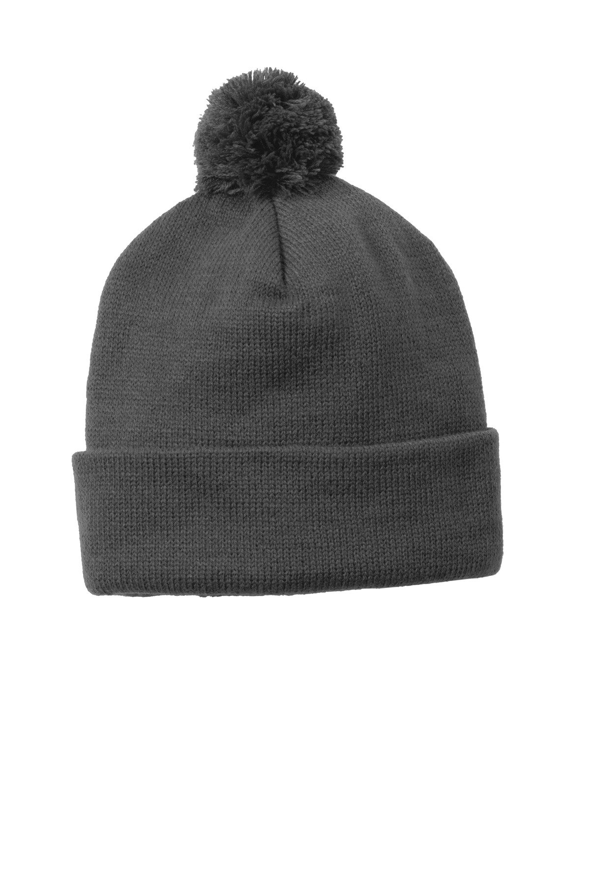 Sport-Tek ® Solid Pom Pom Beanie. STC37 - Image 2