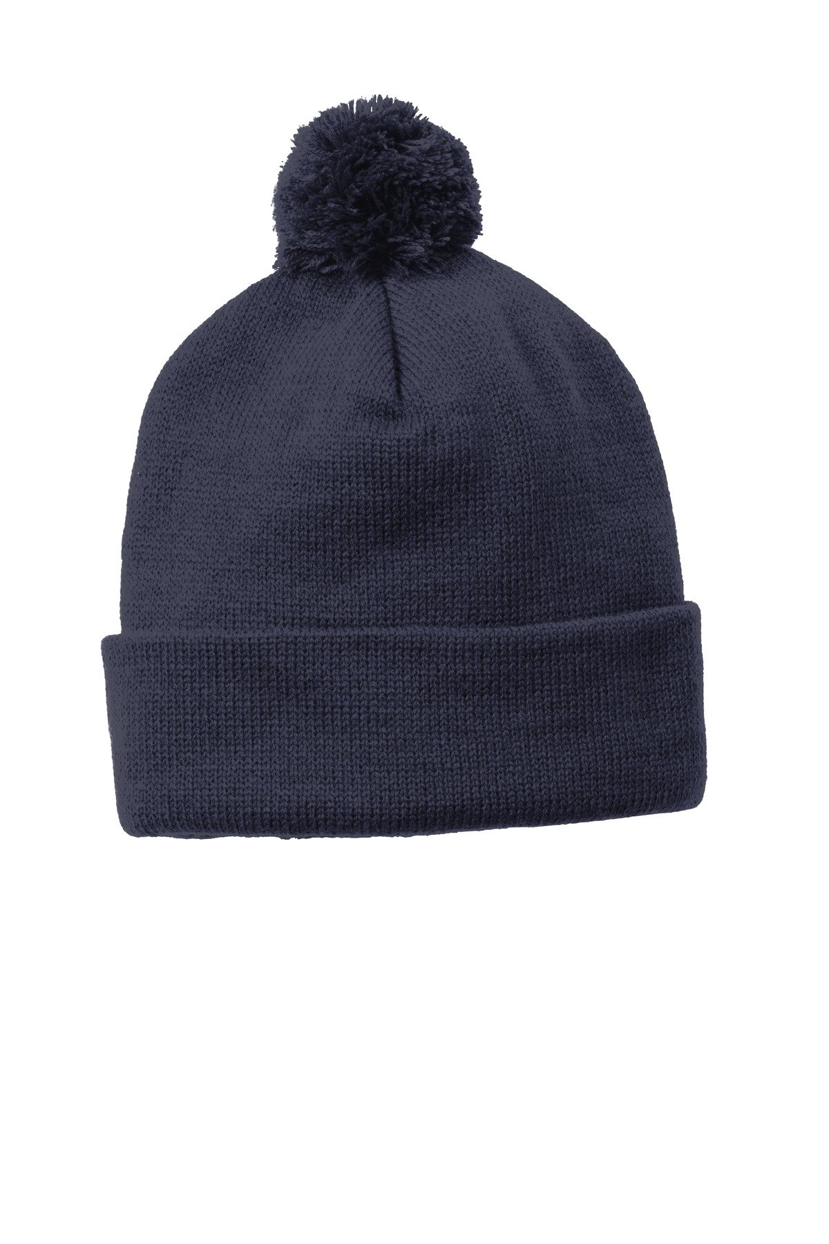 Sport-Tek ® Solid Pom Pom Beanie. STC37 - Image 3
