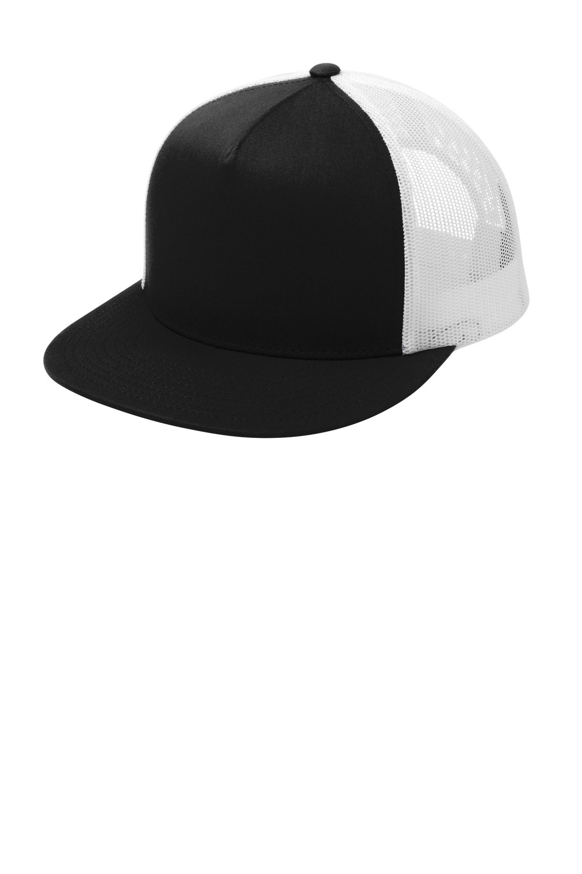 Sport-Tek YP Classics 5-Panel Classic Trucker Mesh Back Cap. STC38 - Image 2