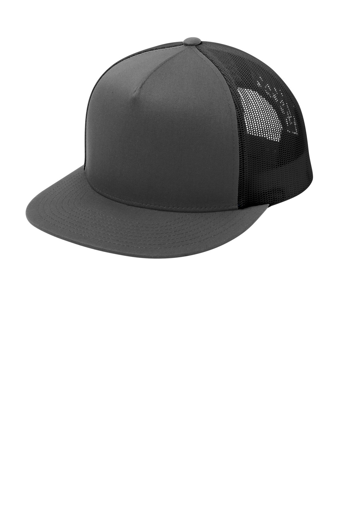 Sport-Tek YP Classics 5-Panel Classic Trucker Mesh Back Cap. STC38 - Image 3