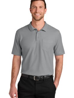 Alternative view of Port Authority ®  Tall Wearever Signature Pique Pocket Polo TLK200P