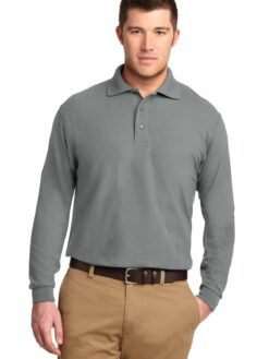 Alternative view of Port Authority ®  Tall Silk Touch™ Long Sleeve Polo. TLK500LS