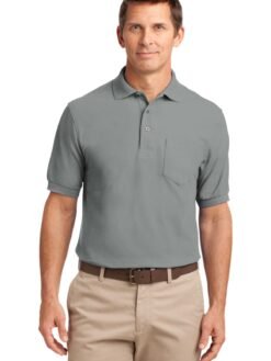 Alternative view of Port Authority ®  Tall Silk Touch™ Polo with Pocket. TLK500P