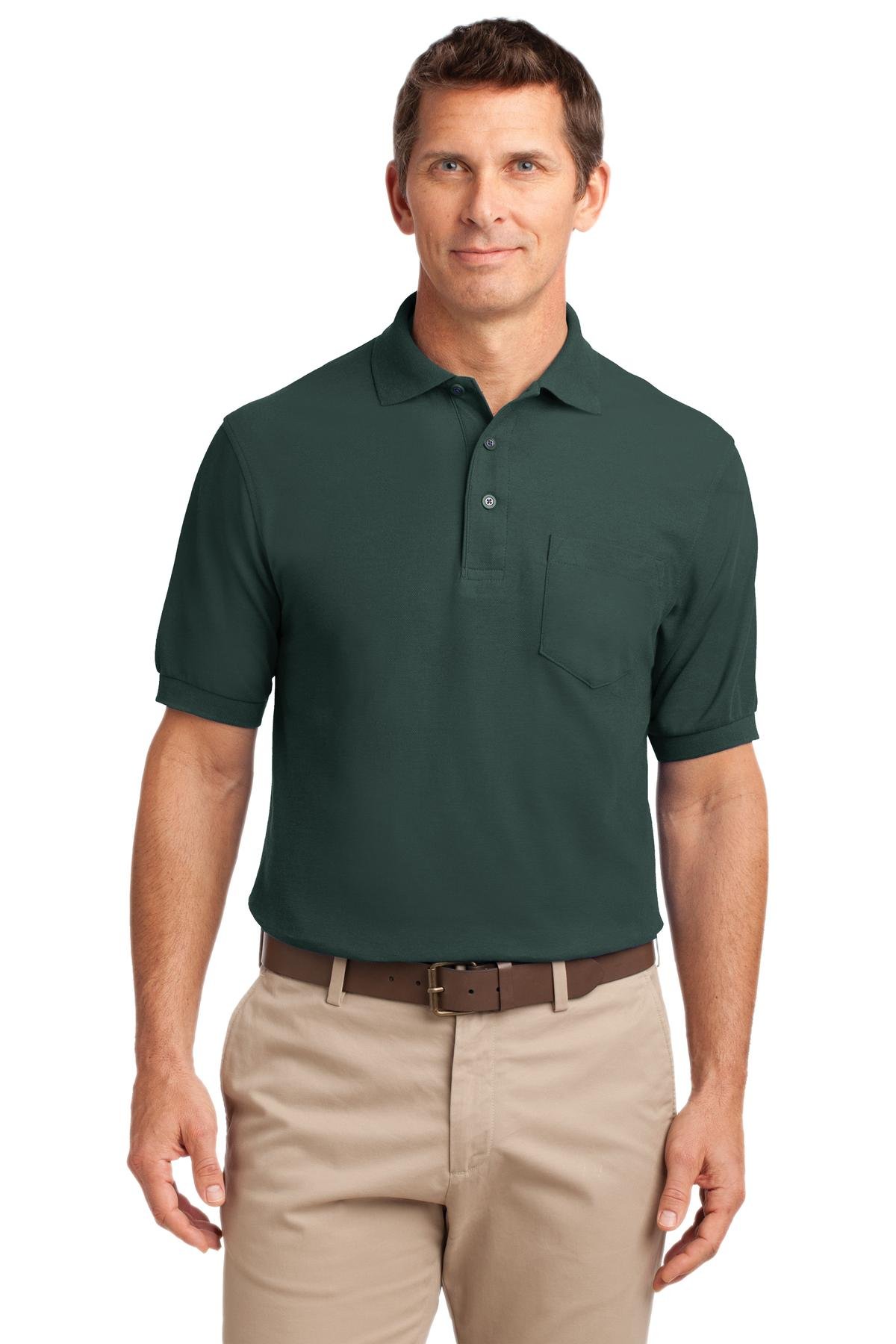 Port Authority ® Tall Silk Touch Polo with Pocket. TLK500P - Image 3