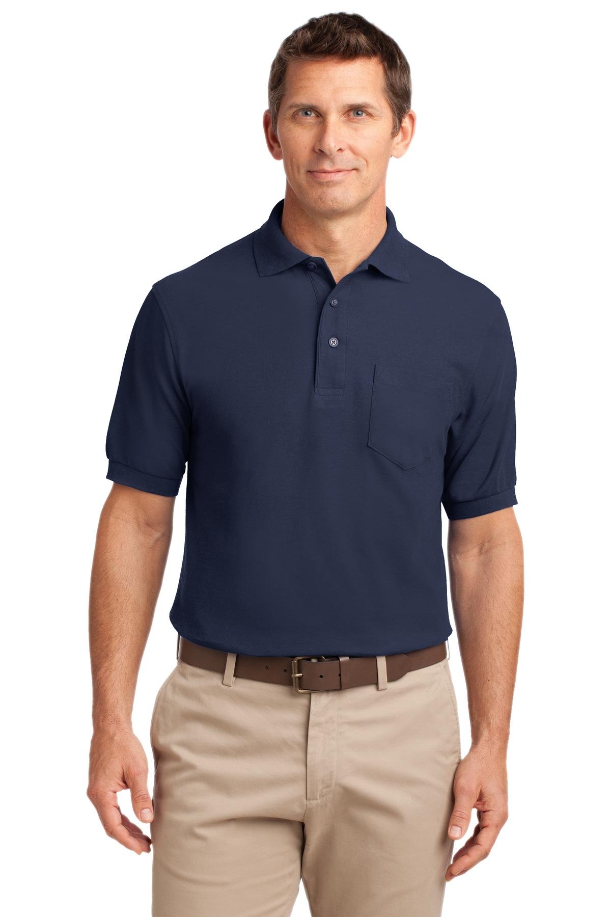 Port Authority ® Tall Silk Touch Polo with Pocket. TLK500P - Image 4