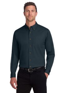 Alternative view of Port Authority ®  Tall Long Sleeve Twill Shirt.  TLS600T