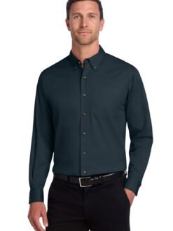 Alternative view of Port Authority ®  Tall Long Sleeve Twill Shirt.  TLS600T