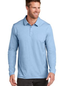 TravisMathew Oceanside Heather Long Sleeve Polo TM1MZ343