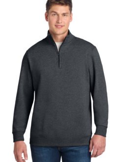 Alternative view of Sport-Tek ®  Tall 1/4-Zip Sweatshirt. TST253