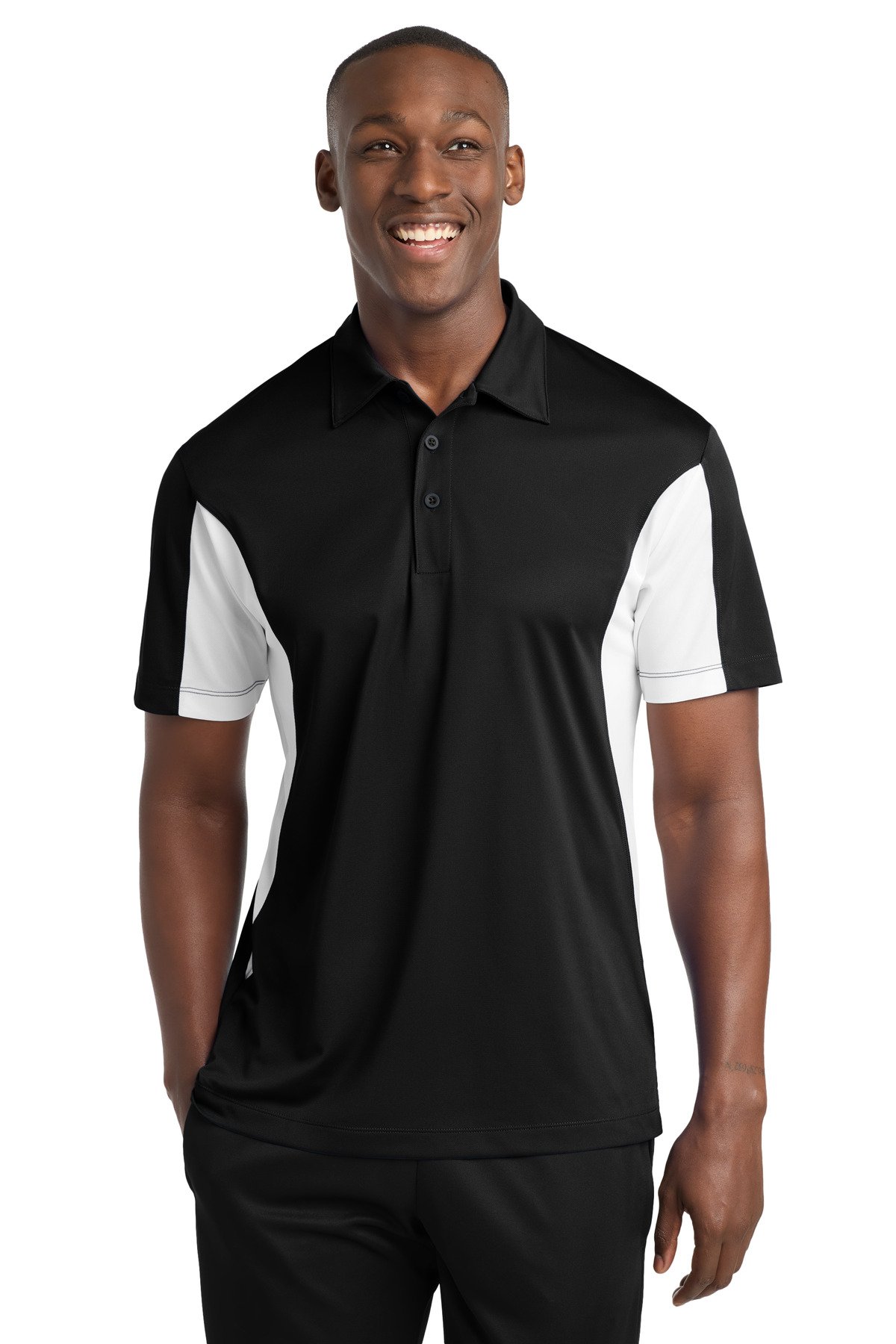 Sport-Tek Tall Side Blocked Micropique Sport-Wick Polo. TST655 - Image 2