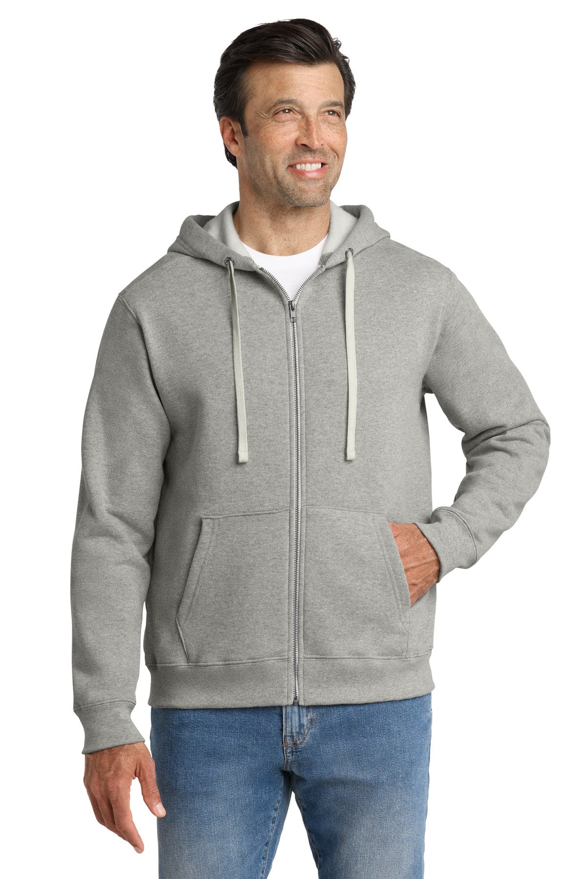 Volunteer Knitwear Chore Fleece Full-Zip Hoodie VL130ZH - Image 3
