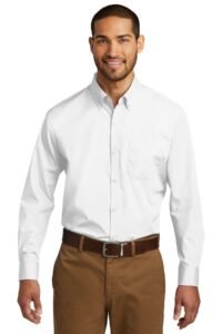 Alternative view of Port Authority ®  Long Sleeve Carefree Poplin Shirt. W100