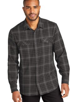 Port Authority ® Long Sleeve Ombre Plaid Shirt W672