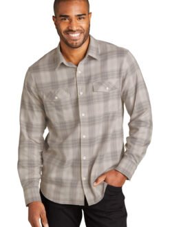 Alternative view of Port Authority ®  Long Sleeve Ombre Plaid Shirt W672