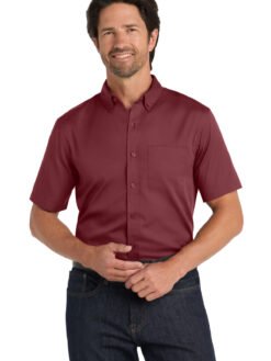 Port Authority ® Short Sleeve SuperPro React Twill Shirt. W809