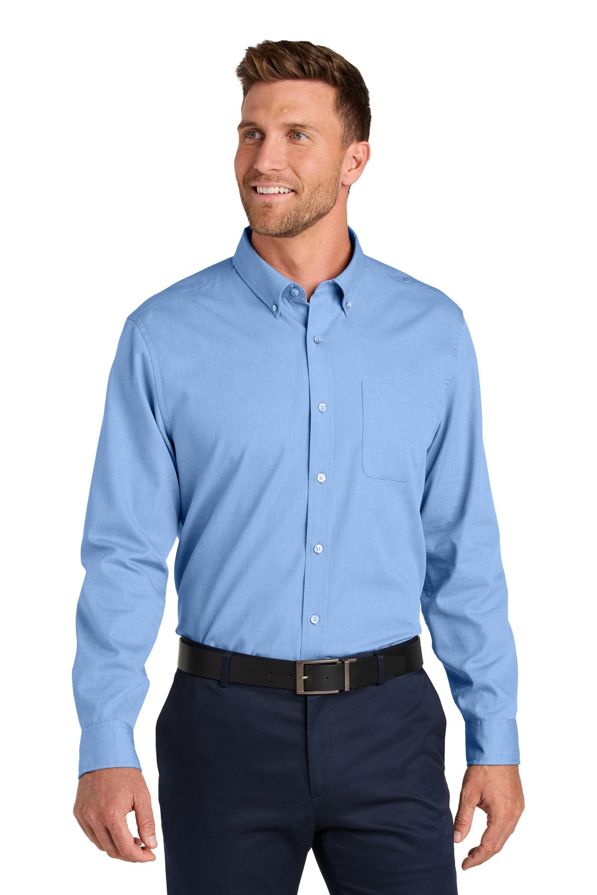 Port Authority ® Long Sleeve Nailhead Easy Care Shirt W816