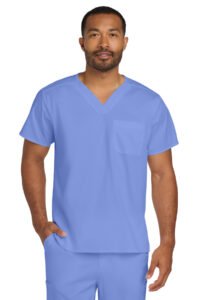 Alternative view of Wink ®  Unisex WorkFlex Chest Pocket V-Neck Top WW3160