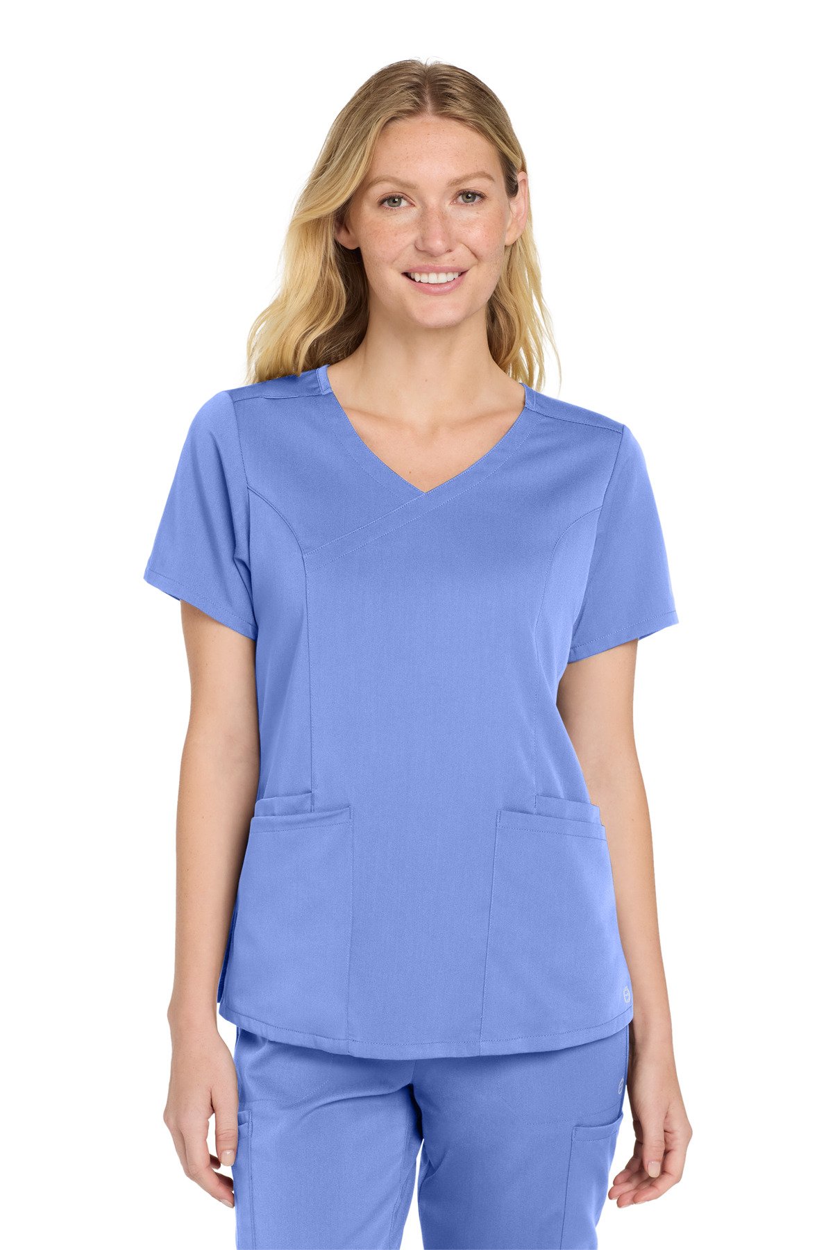 Wink ® Women's Premiere Flex Mock Wrap Top WW4268 - Image 2