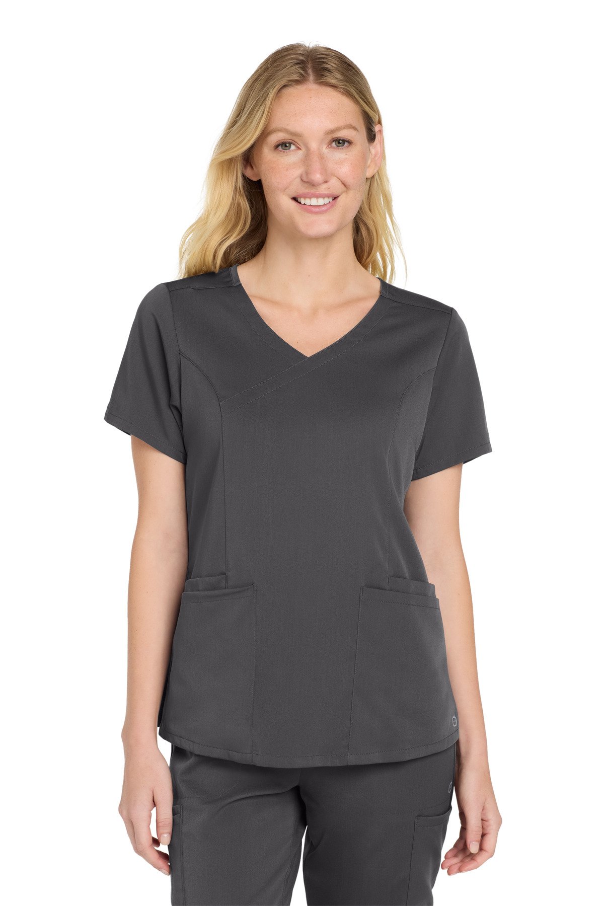 Wink ® Women's Premiere Flex Mock Wrap Top WW4268 - Image 4