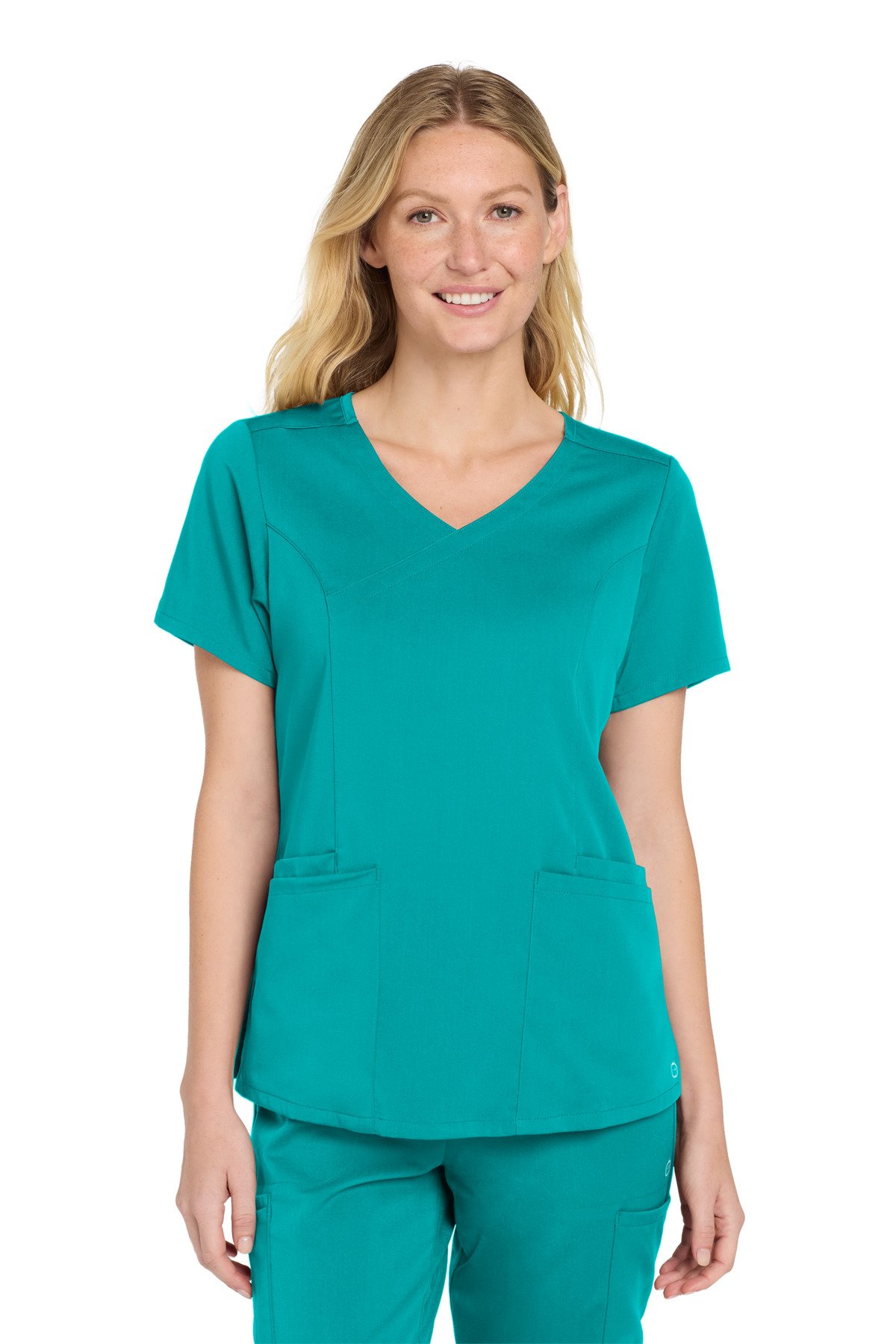 Wink ® Women's Premiere Flex Mock Wrap Top WW4268 - Image 6