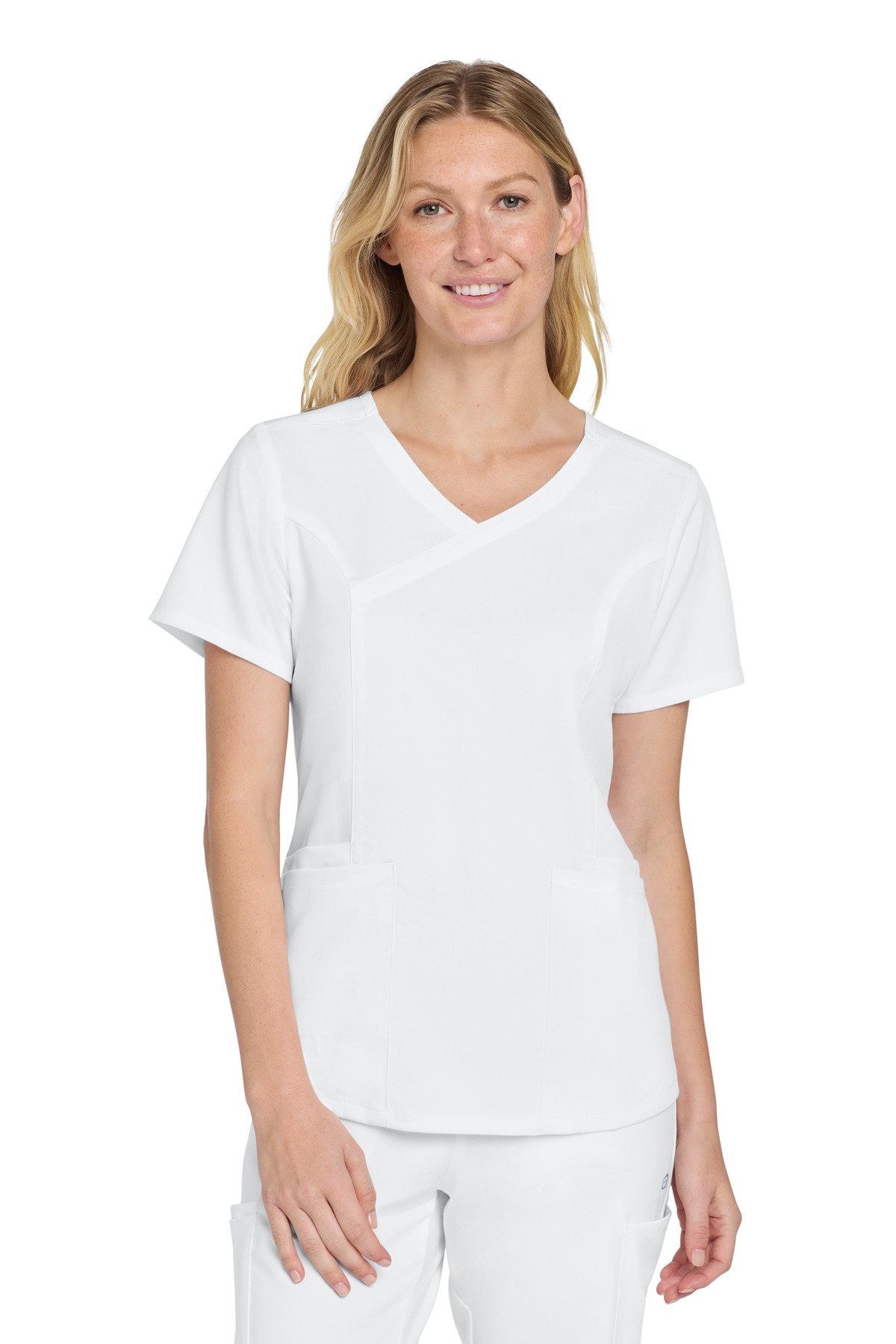 Wink ® Women's Premiere Flex Mock Wrap Top WW4268 - Image 7