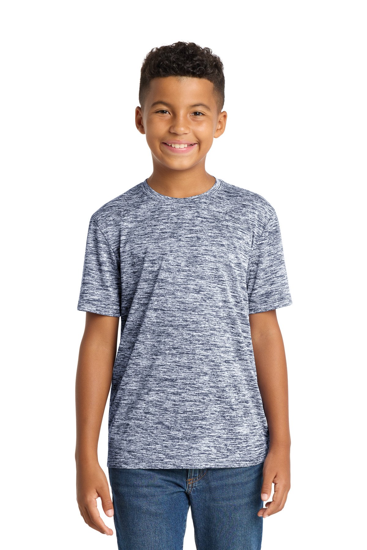 Sport-Tek Youth PosiCharge Electric Heather Tee. YST390 - Image 3