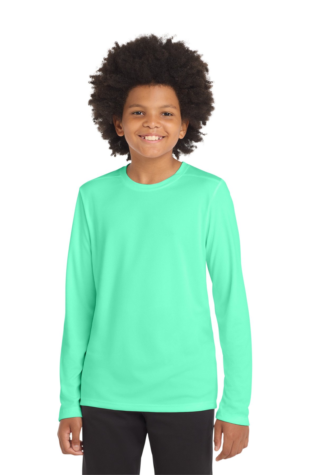 Sport-Tek Youth Posi-UV Pro Long Sleeve Tee. YST420LS - Image 2