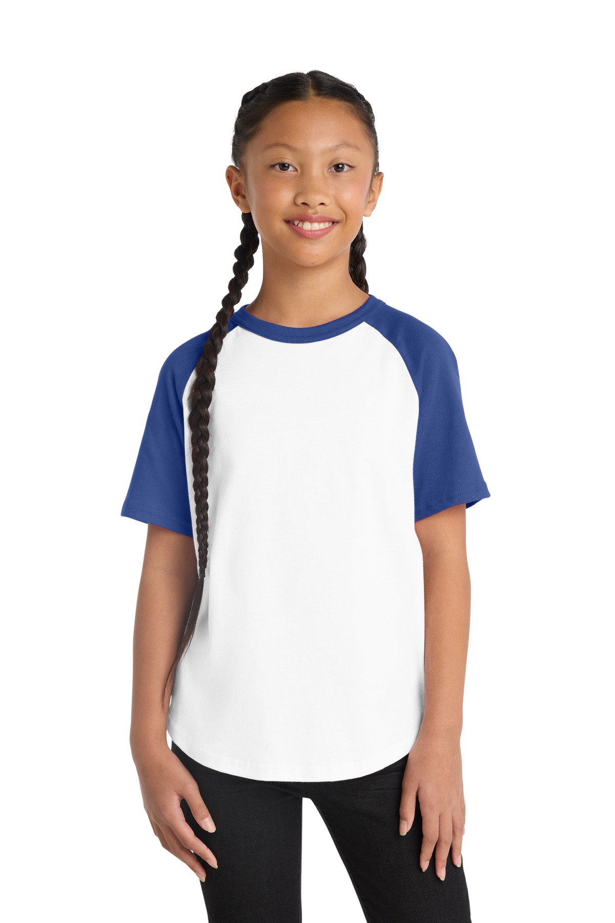 Sport-Tek ® Youth Short Sleeve Colorblock Raglan Jersey. YT201 - Image 5
