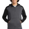 Sport-Tek Tech Fleece Colorblock 1/4-Zip Hooded Sweatshirt. ST249