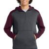 Sport-Tek Tech Fleece Colorblock 1/4-Zip Hooded Sweatshirt. ST249 - Image 3