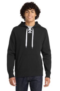 Alternative view of Sport-Tek Lace Up Pullover Hooded Sweatshirt. ST271