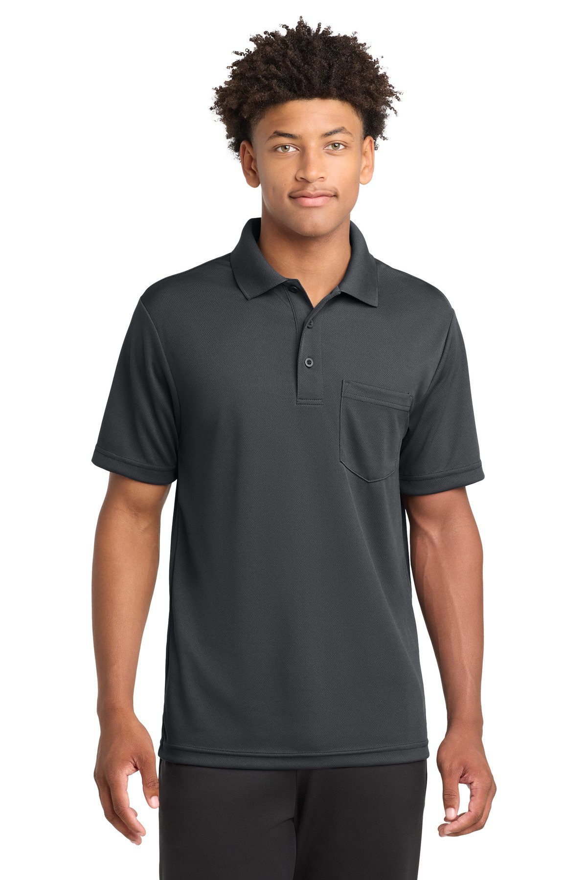 Sport-Tek PosiCharge RacerMesh Pocket Polo. ST640P - Image 2