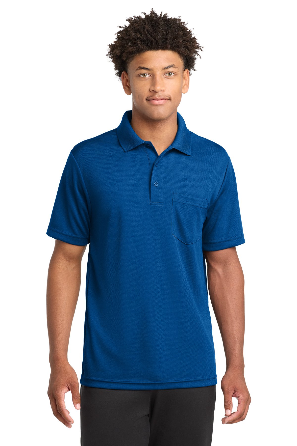 Sport-Tek PosiCharge RacerMesh Pocket Polo. ST640P - Image 4